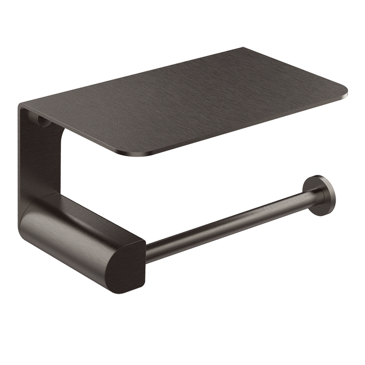 Rilievo Tissue Holder With Cover - 59449 Bathroom Accessories GESSI Black Metal Brushed PVD