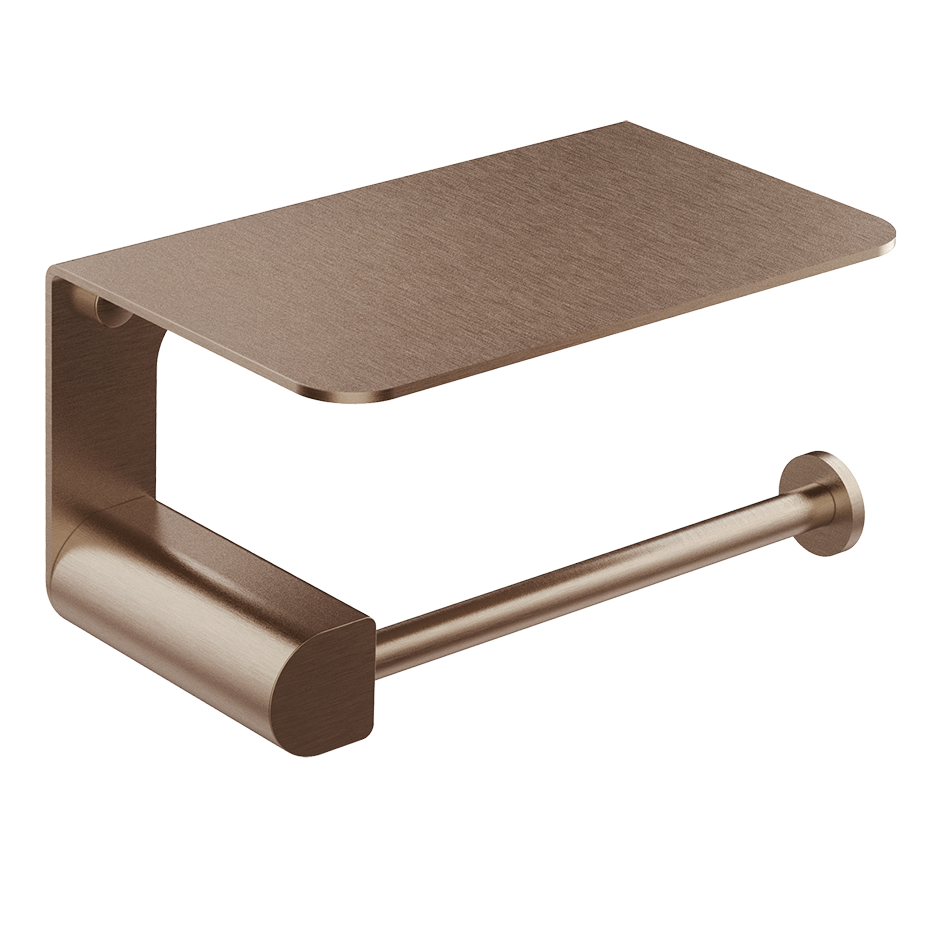 Rilievo Tissue Holder With Cover - 59449 Bathroom Accessories GESSI Copper Brushed PVD