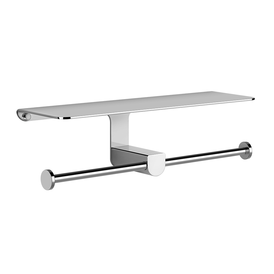 Rilievo Double Tissue Holder With Cover - 59450 Bathroom Accessories GESSI