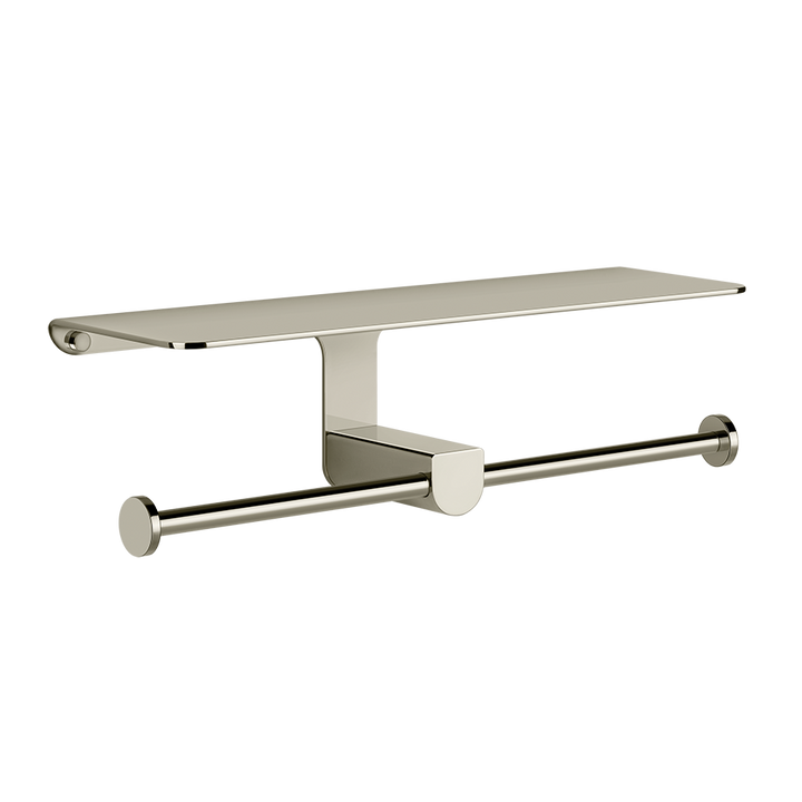 Rilievo Double Tissue Holder With Cover - 59450 Bathroom Accessories GESSI Nickel PVD