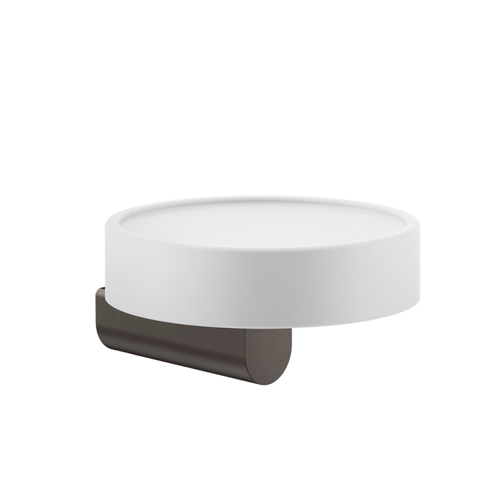 Rilievo Soap Holder - 59501 Bathroom Accessories GESSI Black Metal Brushed PVD