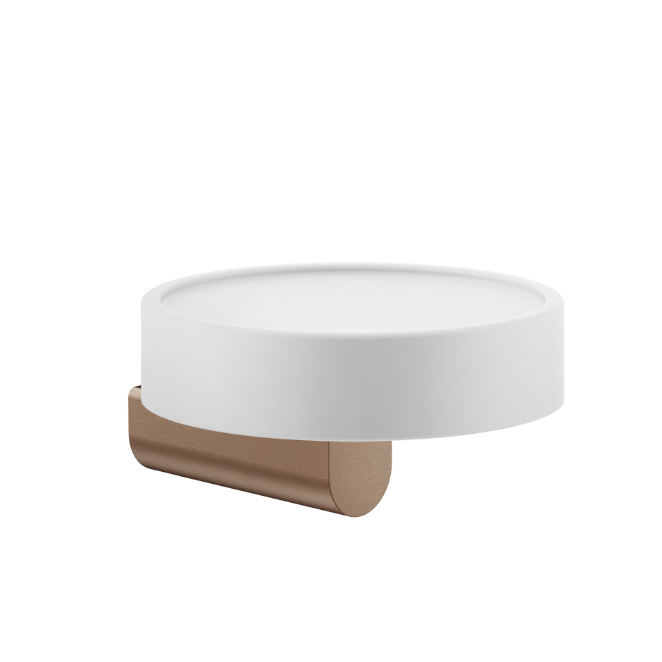 Rilievo Soap Holder - 59501 Bathroom Accessories GESSI Copper Brushed PVD