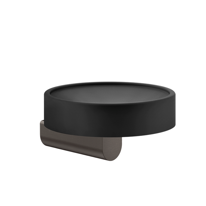 Rilievo Soap Holder - 59502 Bathroom Accessories GESSI Black Metal Brushed PVD