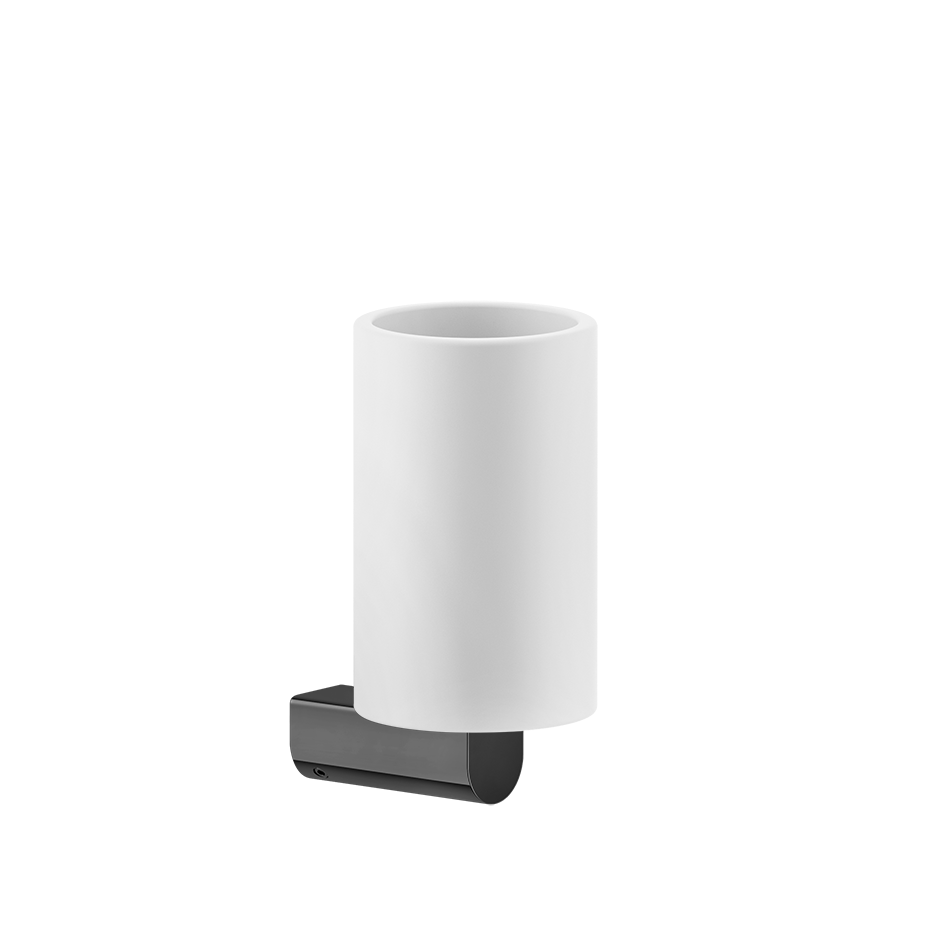 Rilievo Tumbler Holder - 59507 Bathroom Accessories GESSI Black Metal PVD