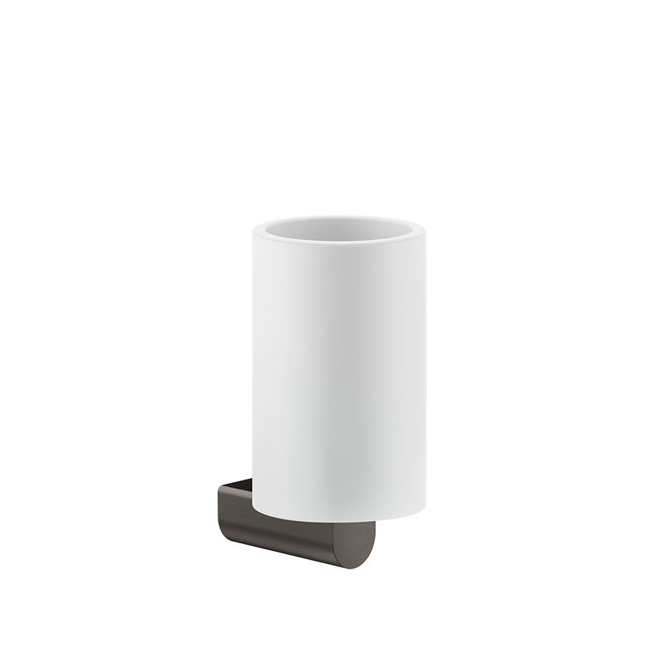 Rilievo Tumbler Holder - 59507 Bathroom Accessories GESSI Black Metal Brushed PVD