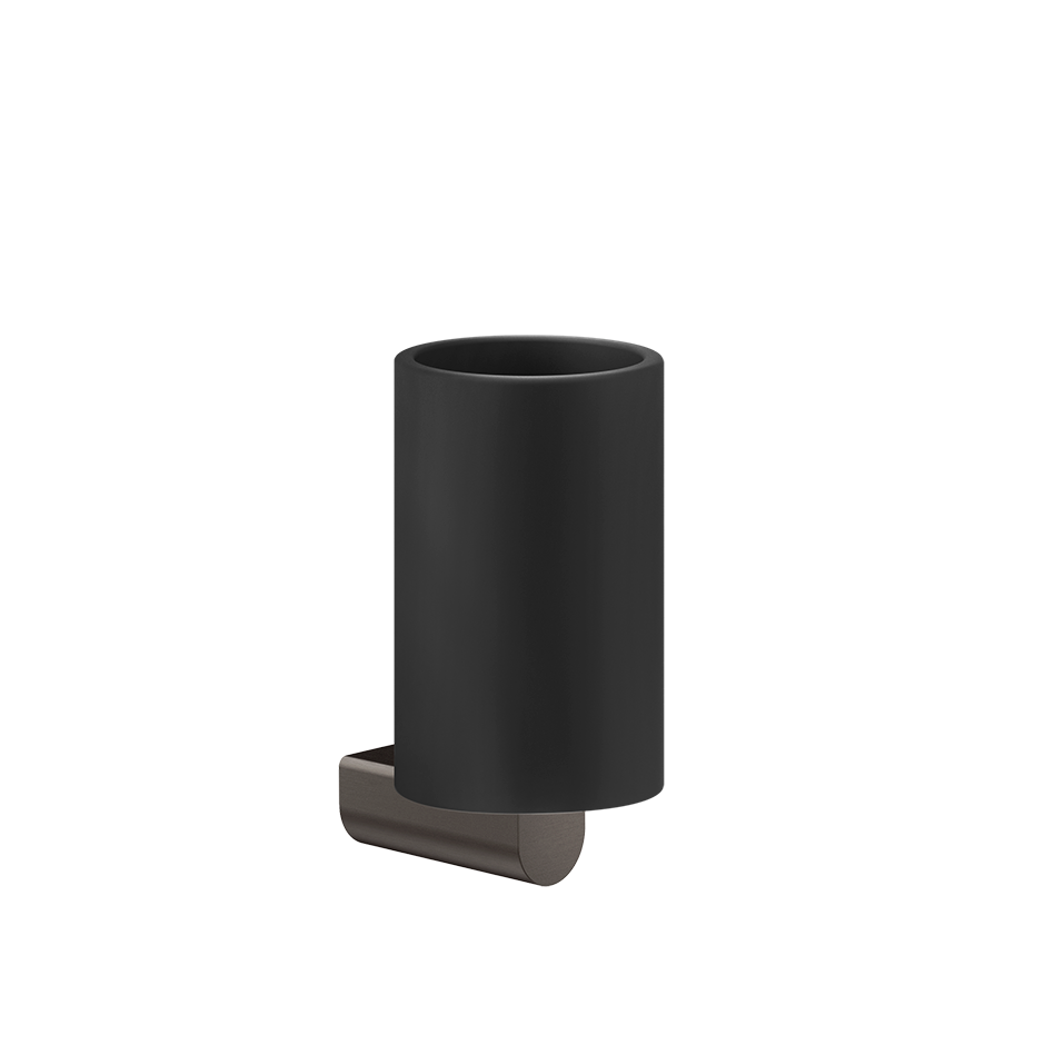 Rilievo Tumbler Holder - 59508 Bathroom Accessories GESSI Black Metal Brushed PVD