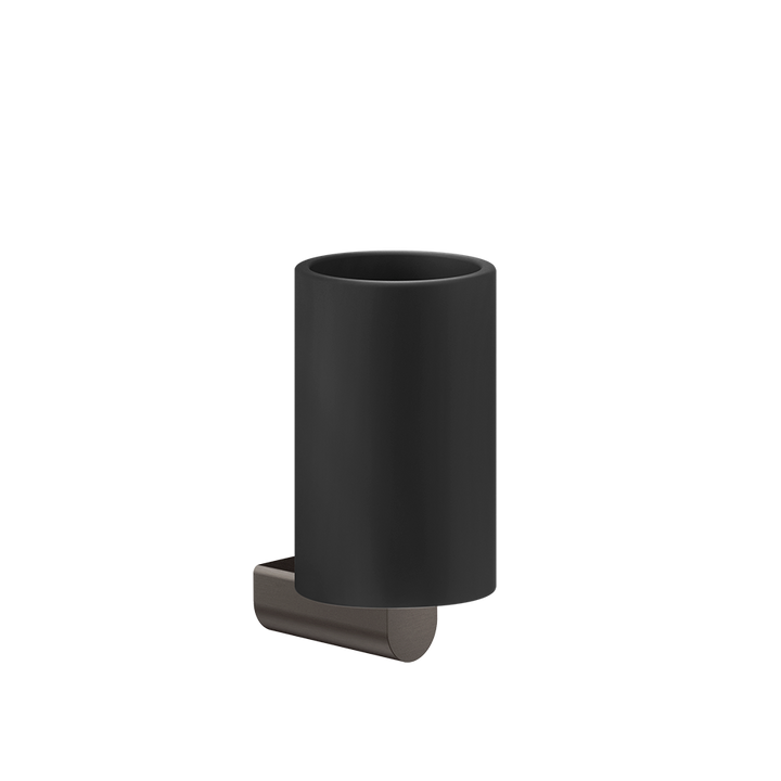 Rilievo Tumbler Holder - 59508 Bathroom Accessories GESSI Black Metal Brushed PVD