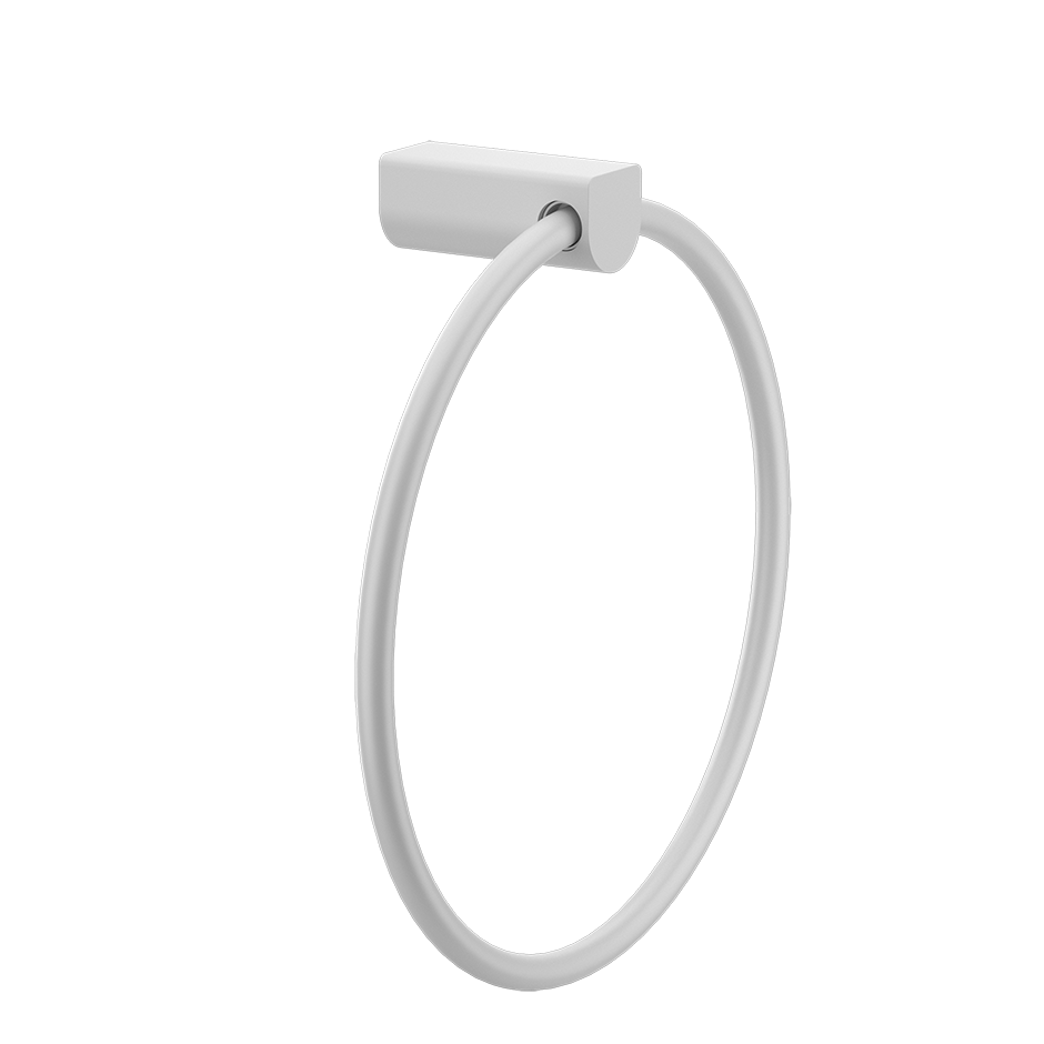 Rilievo Towel Ring - 59509 Bathroom Accessories GESSI Matte White