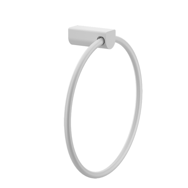 Rilievo Towel Ring - 59509 Bathroom Accessories GESSI Matte White