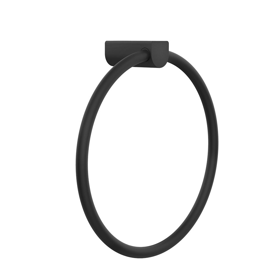 Rilievo Towel Ring - 59509 Bathroom Accessories GESSI Matte Black