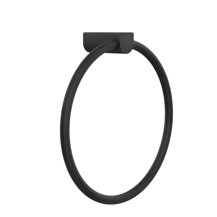Rilievo Towel Ring - 59509 Bathroom Accessories GESSI Matte Black