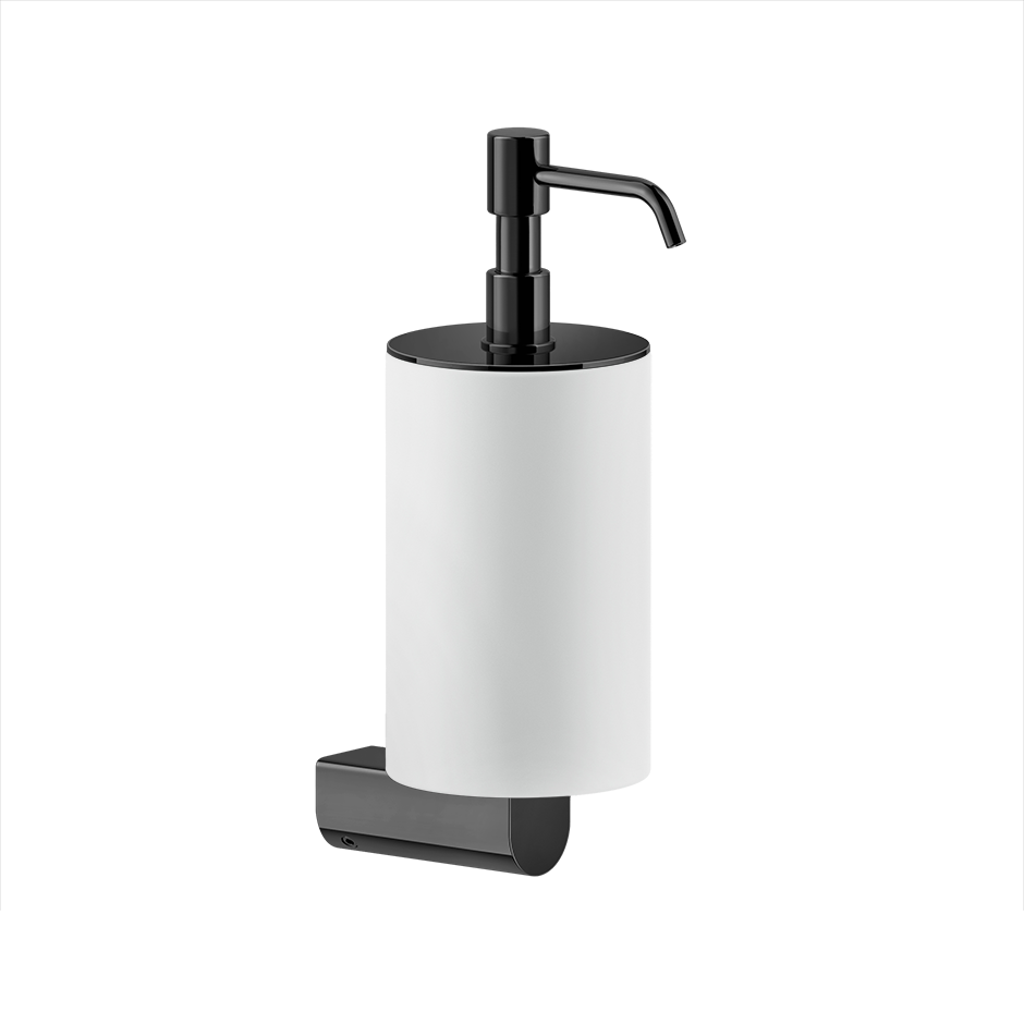 Rilievo Soap Dispenser Holder - 59513 Bathroom Accessories GESSI Black Metal PVD