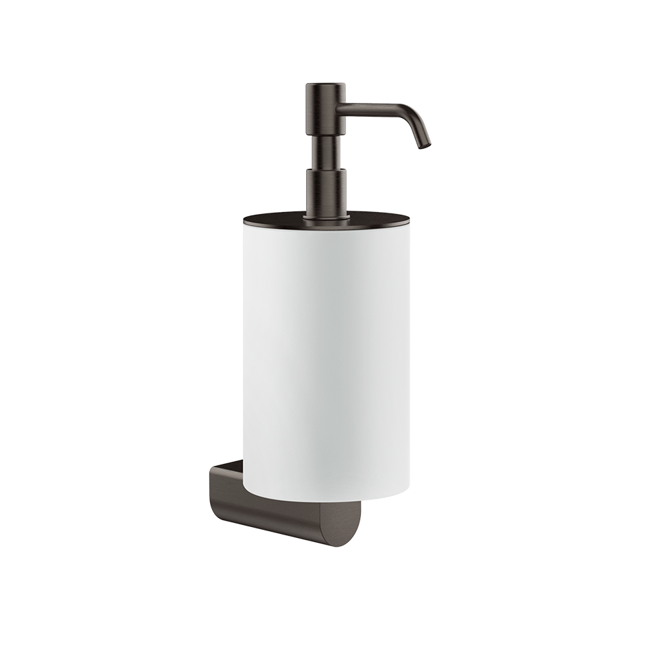 Rilievo Soap Dispenser Holder - 59513 Bathroom Accessories GESSI Black Metal Brushed PVD