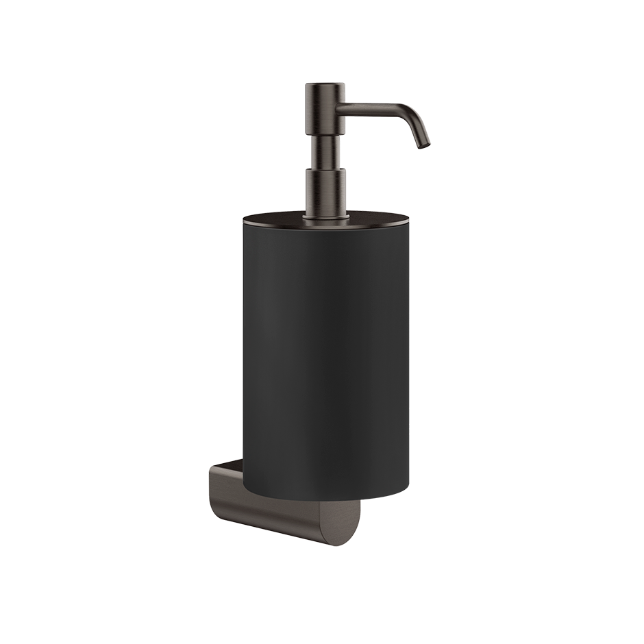 Rilievo Soap Dispenser Holder - 59514 Bathroom Accessories GESSI Black Metal Brushed PVD