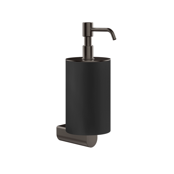 Rilievo Soap Dispenser Holder - 59514 Bathroom Accessories GESSI Black Metal Brushed PVD