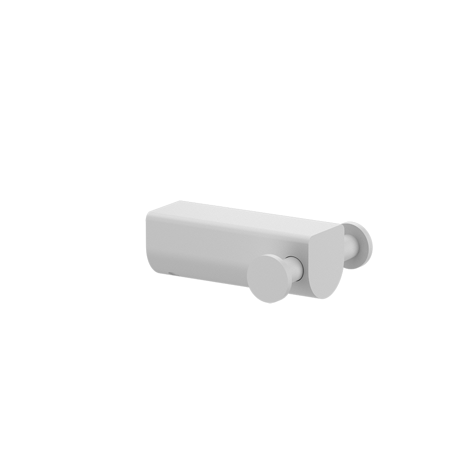Rilievo Double Garment Hook - 59522 Bathroom Accessories GESSI Matte White