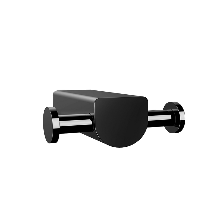 Rilievo Double Garment Hook - 59522 Bathroom Accessories GESSI Black Metal PVD