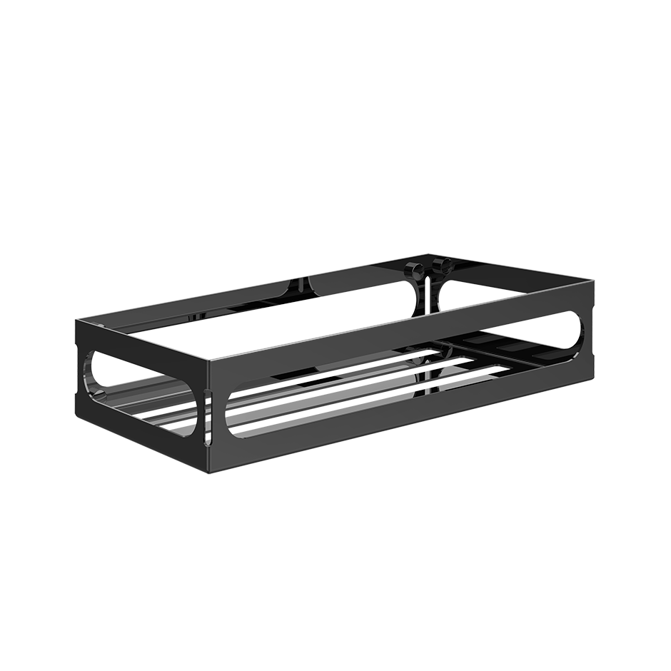 Rilievo Shelf - 59549 Bathroom Accessories GESSI Black Metal PVD