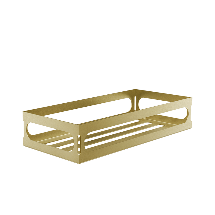 Rilievo Shelf - 59549 Bathroom Accessories GESSI Gold Brushed PVD