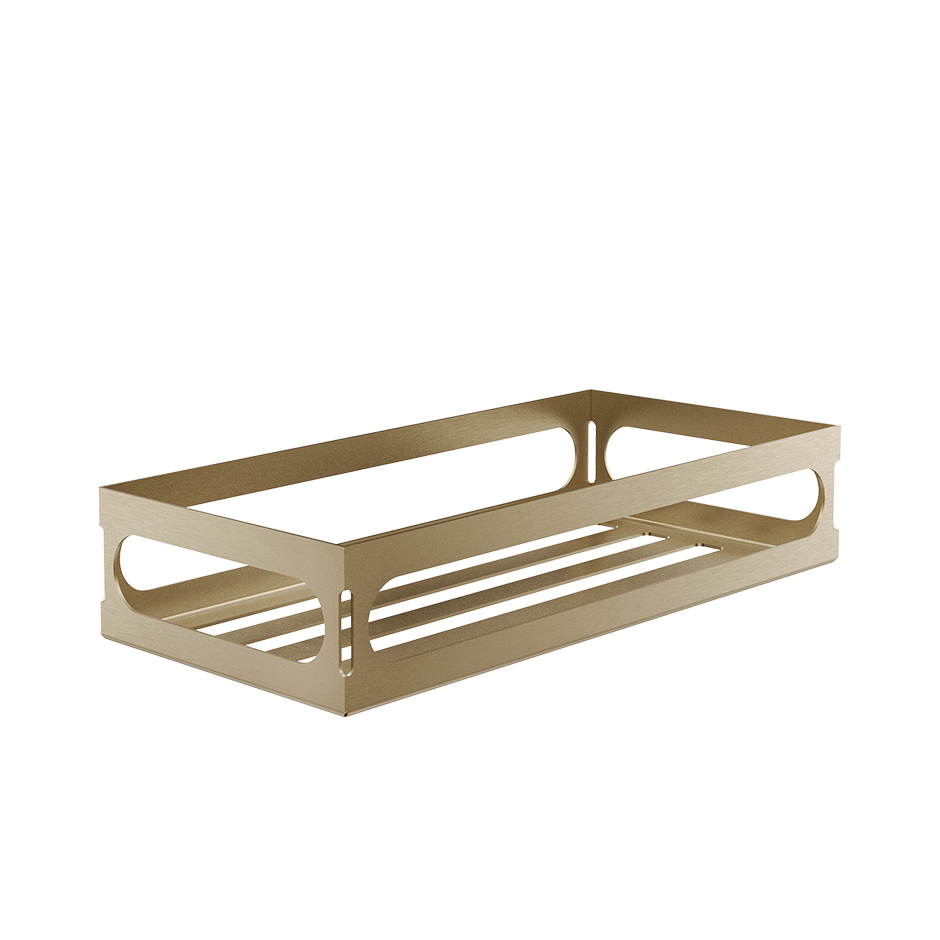 Rilievo Shelf - 59549 Bathroom Accessories GESSI Warm Bronze Brushed PVD