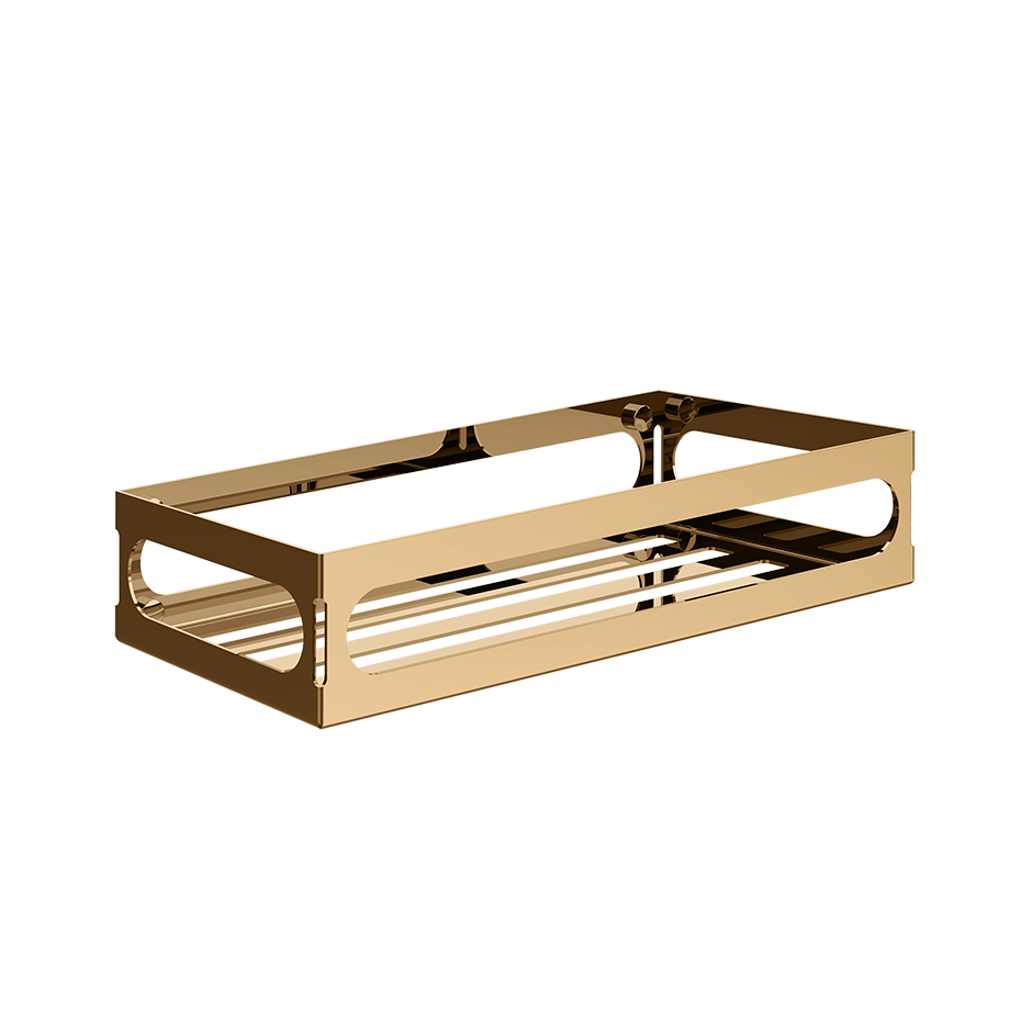 Rilievo Shelf - 59549 Bathroom Accessories GESSI Warm Bronze PVD