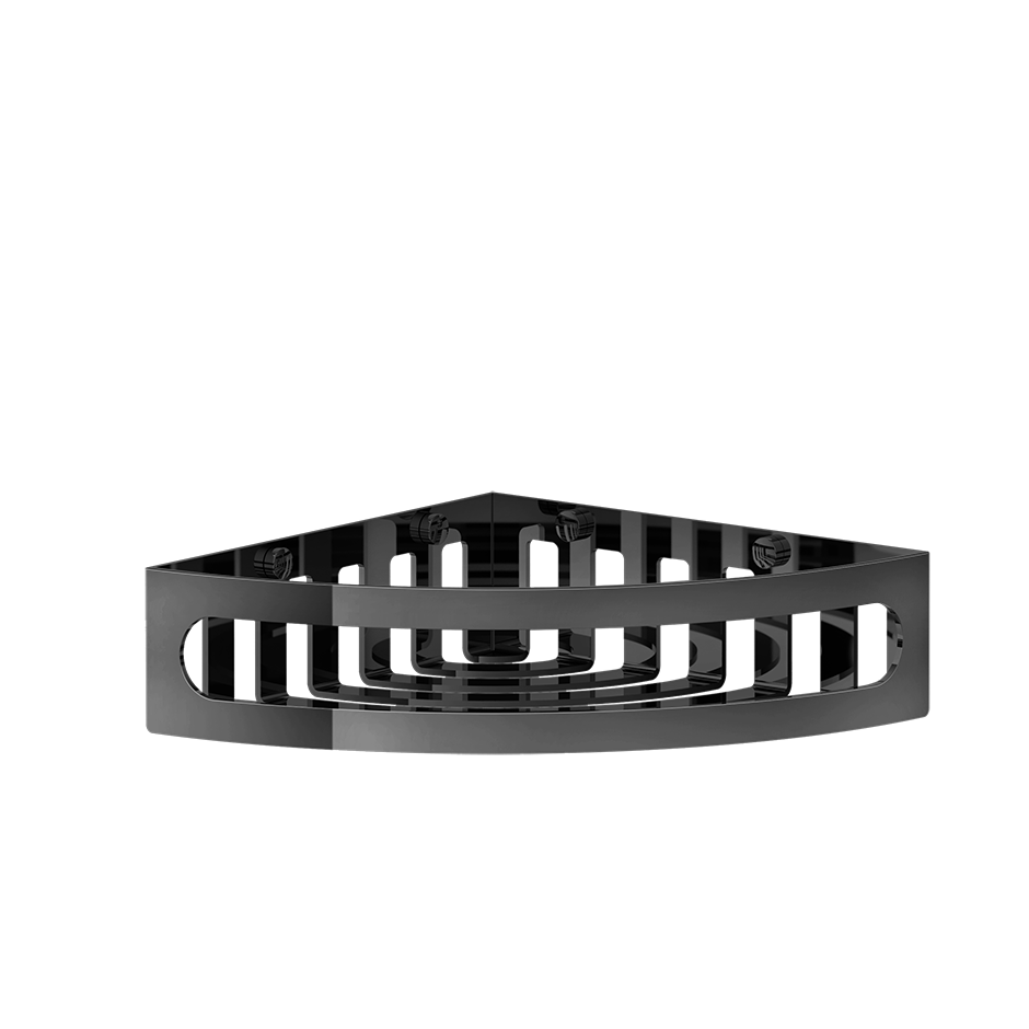 Rilievo Corner Shelf - 59561 Bathroom Accessories GESSI Black Metal PVD