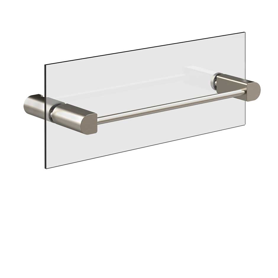 Rilievo Towel Rail For Glass Fixing - 59562 Bathroom Accessories GESSI Finox Brushed Nickel
