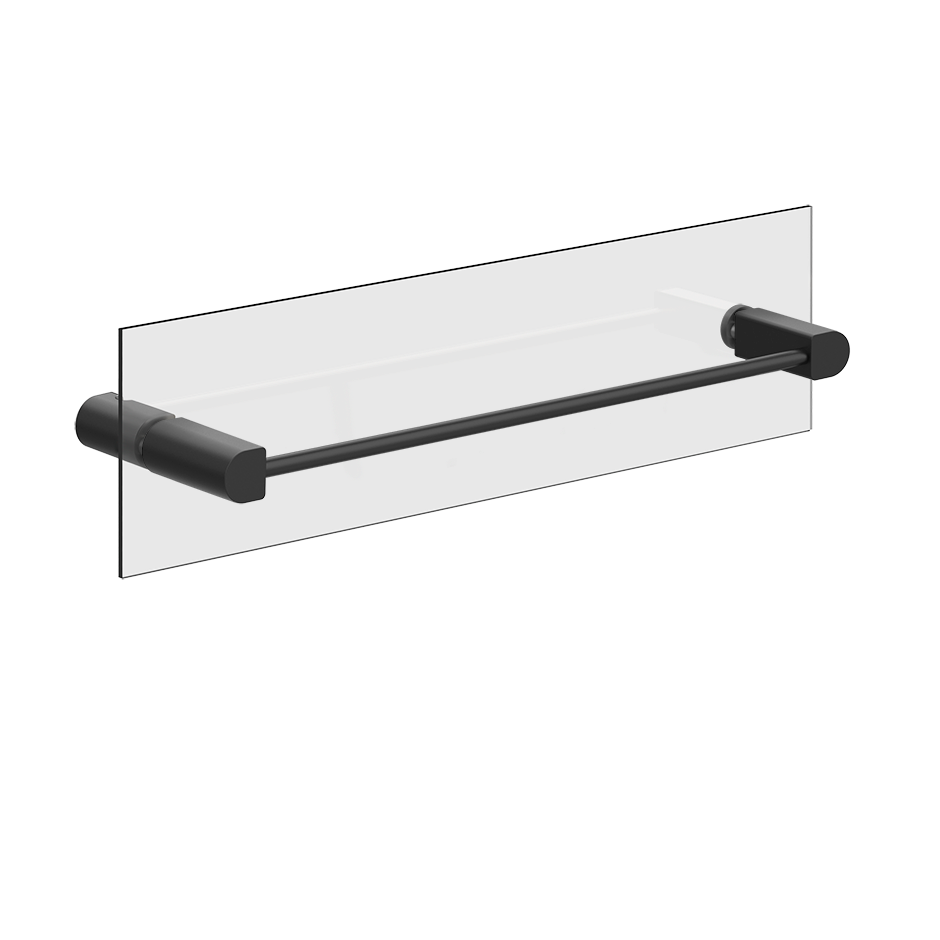 Rilievo Towel Rail For Glass Fixing - 59564 Bathroom Accessories GESSI Matte Black