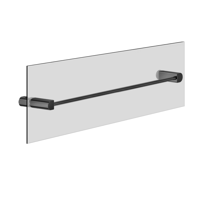 Rilievo Towel Rail For Glass Fixing - 59564 Bathroom Accessories GESSI Black Metal PVD