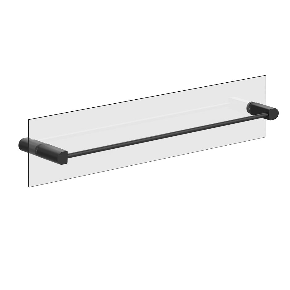 Rilievo Towel Rail For Glass Fixing - 59566 Bathroom Accessories GESSI Matte Black