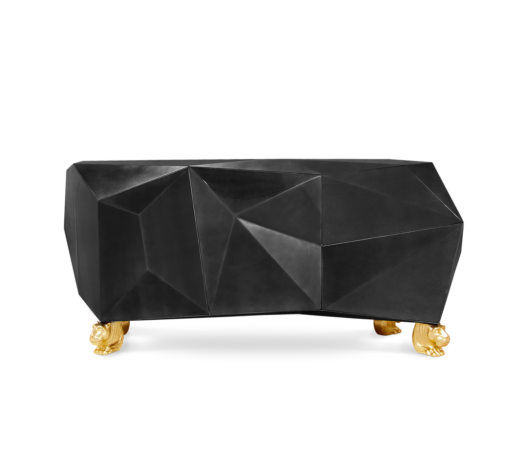 Diamond Amethyst Sideboard  Boca Do Lobo Black  