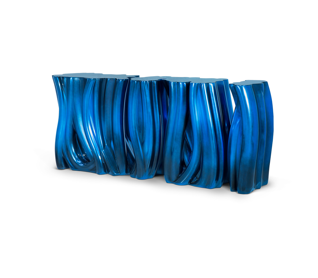 monochrome blue sideboard Consoles Boca Do Lobo