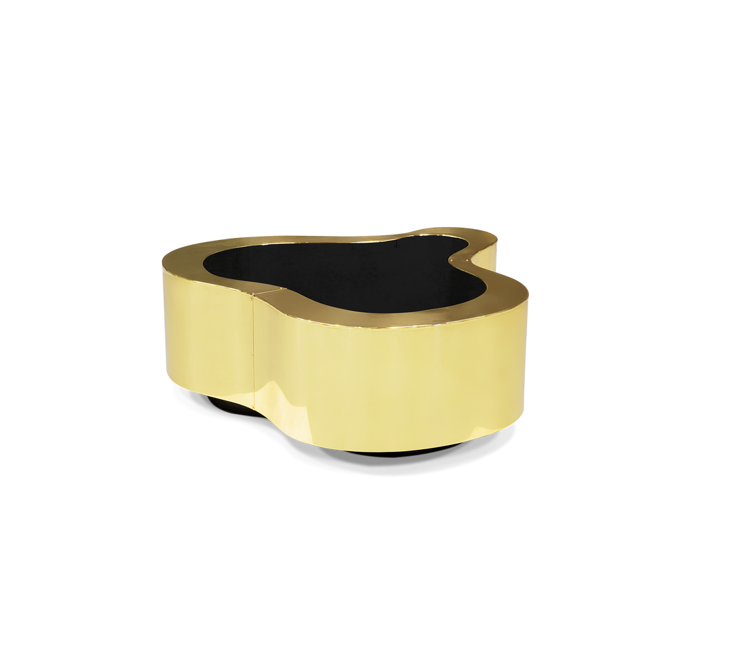 wave polished brass center table Coffee Tables Boca Do Lobo