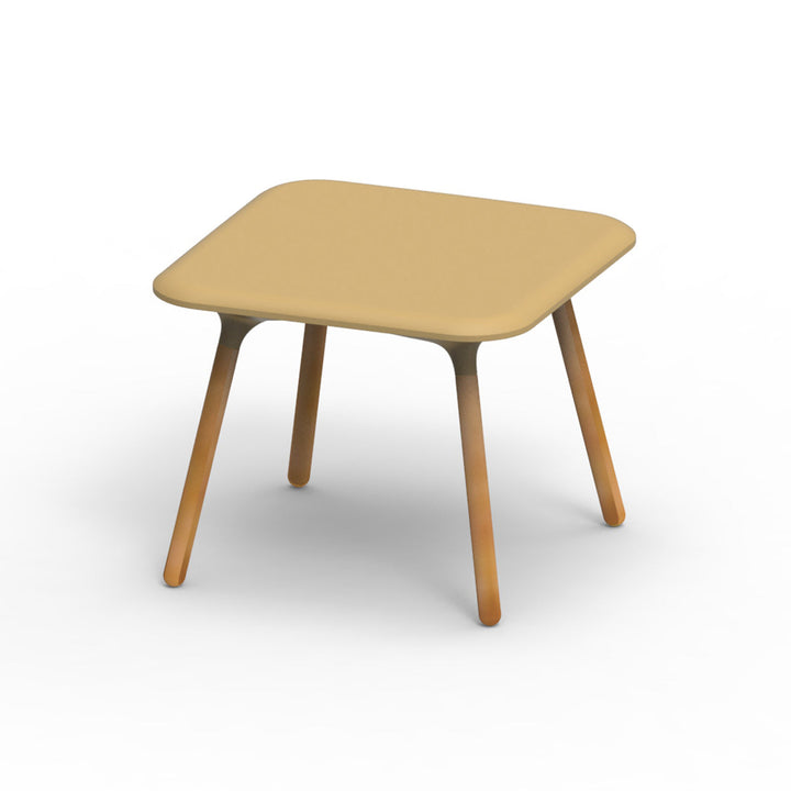 Sloo Table - Iroko Wood Legs Outdoor Vondom Basic Beige Small 