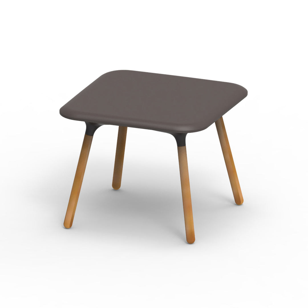 Sloo Table - Iroko Wood Legs Outdoor Vondom Basic Bronze Small 