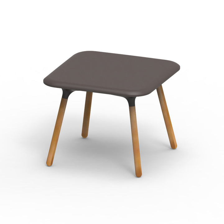 Sloo Table - Iroko Wood Legs Outdoor Vondom Basic Bronze Small 
