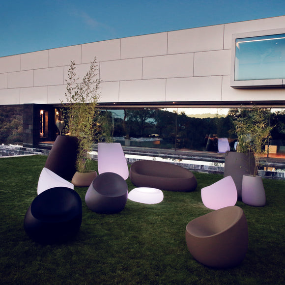 Stone Illuminated Lounge Chair Outdoor Vondom   