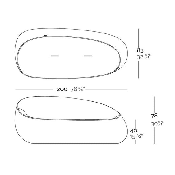 Stone Illuminated Sofa Outdoor Vondom
