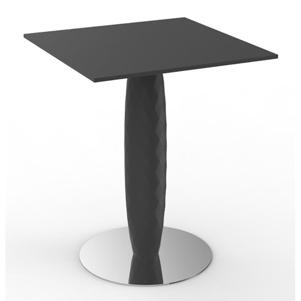 Vases Square Table Outdoor Vondom Small (59x59x74 cm) Basic Anthracite