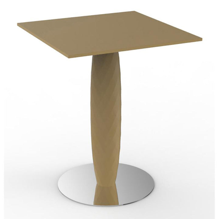 Vases Square Table Outdoor Vondom Small (59x59x74 cm) Basic Beige