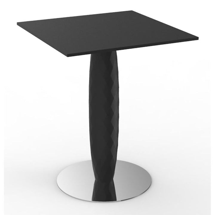 Vases Square Table Outdoor Vondom Small (59x59x74 cm) Basic Black