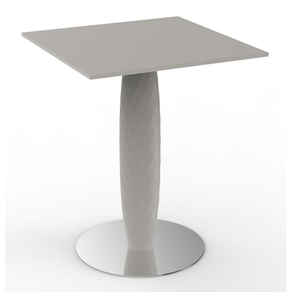 Vases Square Table Outdoor Vondom Small (59x59x74 cm) Basic Ecru