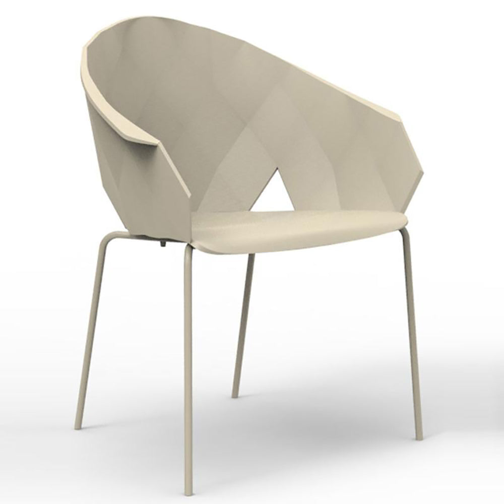Vases Stackable Chair (Set of 4) Outdoor Vondom Ecru Chair Only 