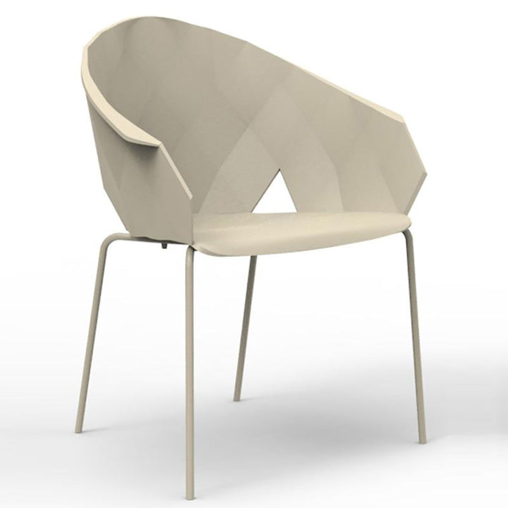 Vases Stackable Chair (Set of 4) Outdoor Vondom Ecru Chair Only 