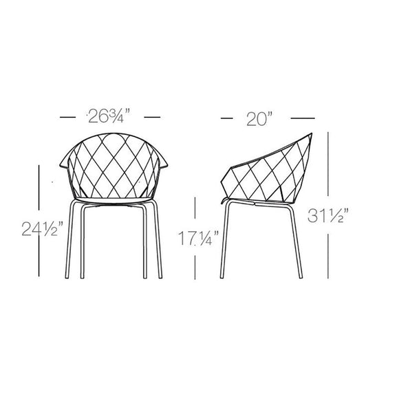 Vases Stackable Chair (Set of 4) Outdoor Vondom   