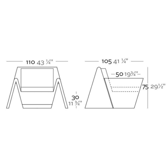Rest Lounge Chair Outdoor Vondom   