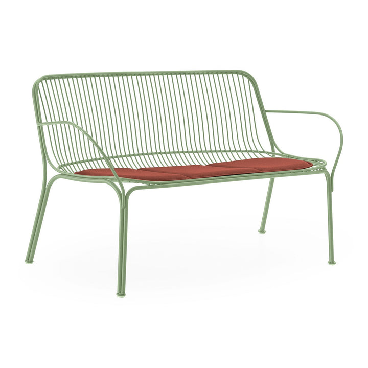 Hiray Sofa Outdoor Sofas Kartell Sage Brick Red