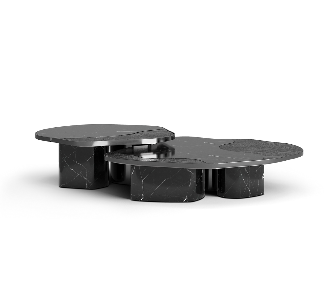 ophelia portoro marble and gold center table - Image 34