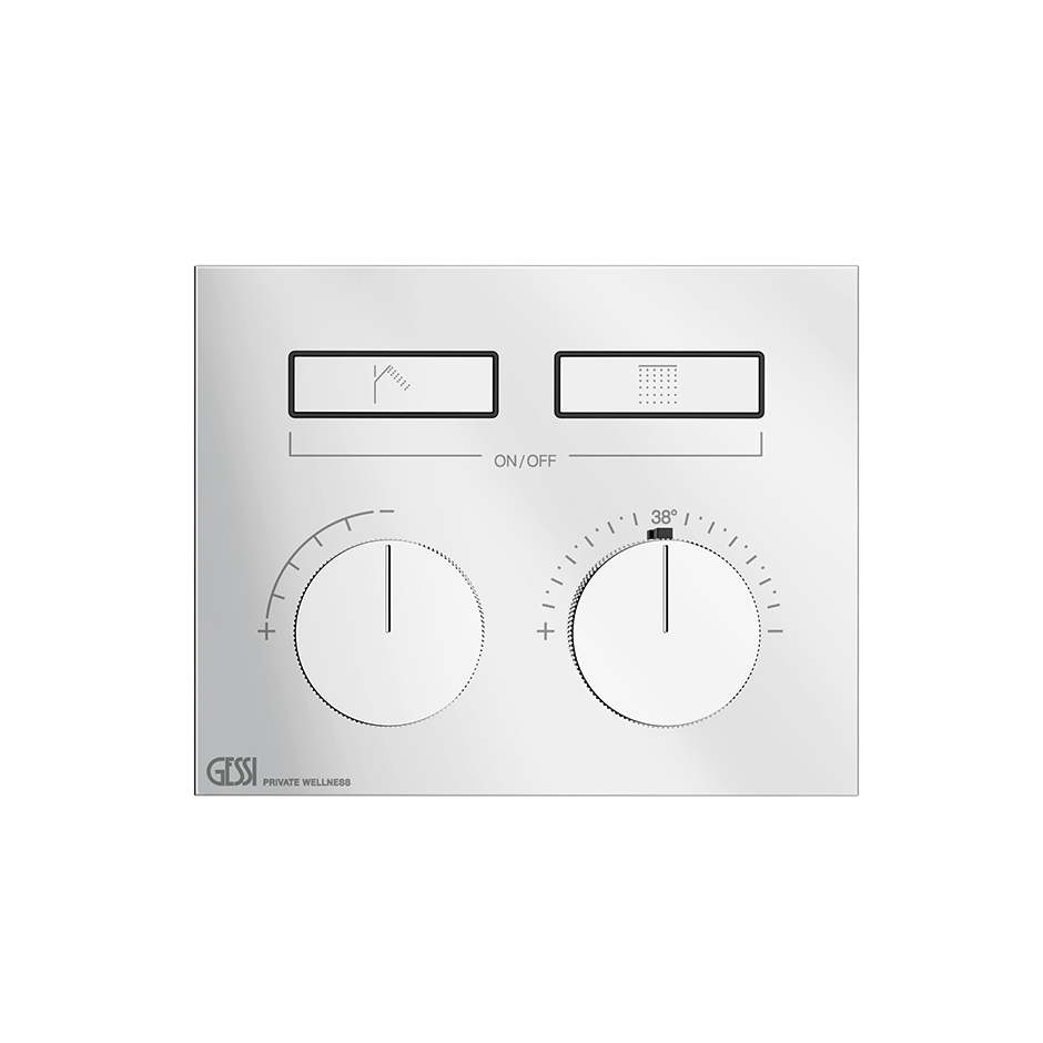HI-FI Thermostatic Trim Showers GESSI Chrome