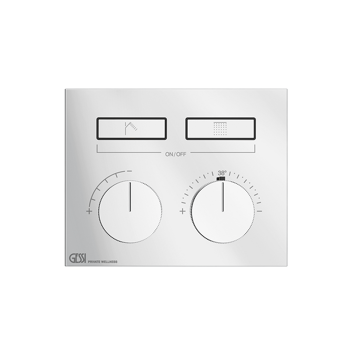 HI-FI Thermostatic Trim Showers GESSI Chrome